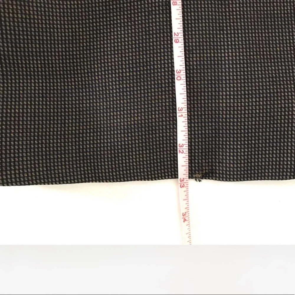 Joseph Abboud | Gingham Wool Suit Jacket Mens Size 46R Gray Three Button